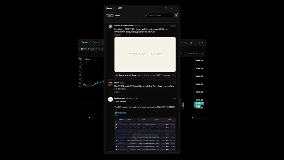 News tab in Tabmydata