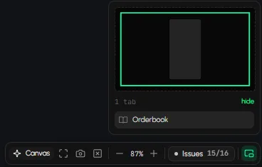 Fit every tab in view in the bottom bar and the list of open tabs under the minimap